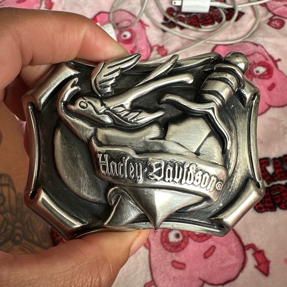 Harley-Davidson Other - Harley-Davidson Black and Silver Belt Buckle